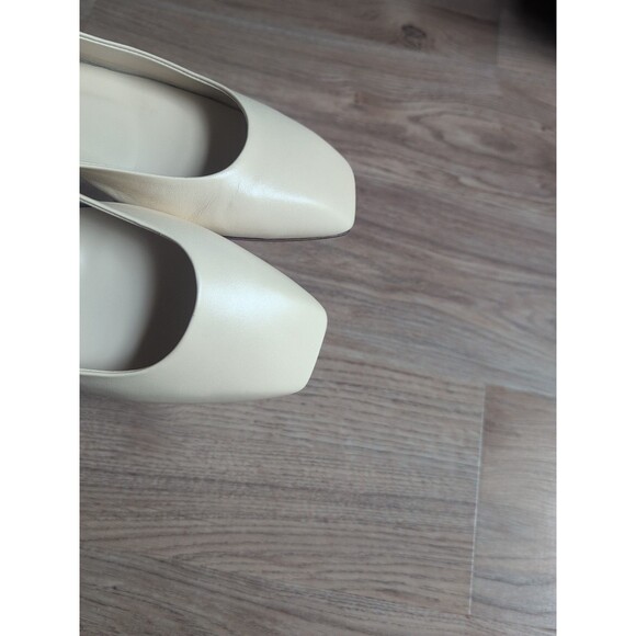 Aeyde Uma White Creamy Nappa Leather Mary Jane Flats Womens 8 EU 39 - Picture 10 of 14